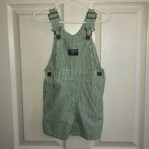 Green pinstripe OshKosh overalls!